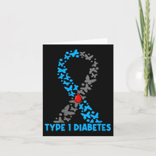 Carte T-shirt col en V pour femmes diabétiques de type 1