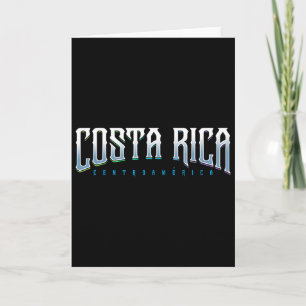 Carte T-shirt Costa Rica - Éco-Voyage Plage Designer Sur