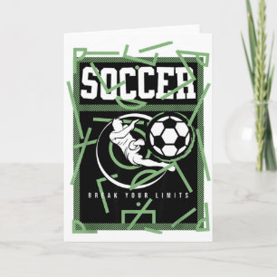 Carte T Shirt d'attitude de footballeur pour briser vos