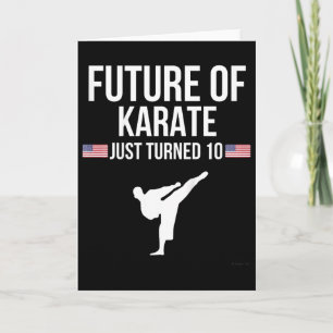 Carte T-shirt de karaté pour les 10 ans des enfants Cade