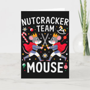 Carte T-shirt de l'équipe de souris Casse-Noisette Danse