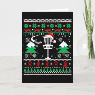 Carte T-shirt de Noël de Santa Disc Golf Santa Disc Golf