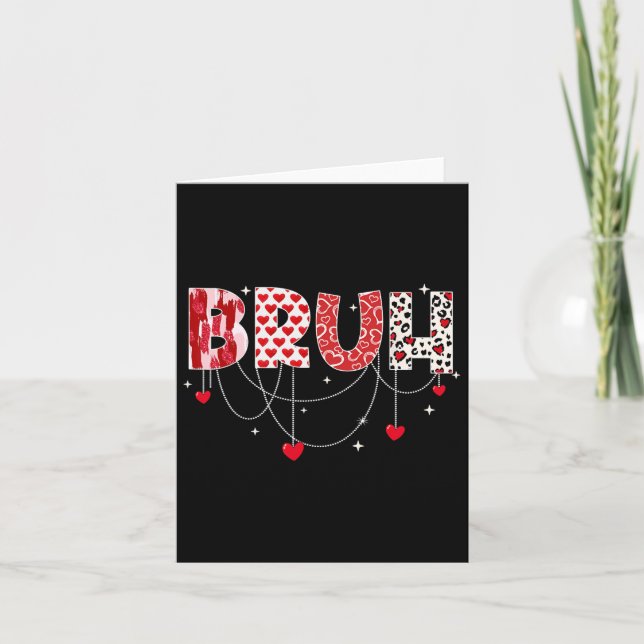 Carte T-shirt de salutation de frère de mème drôle de Sa (Devant)