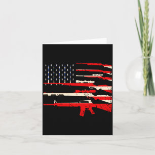 Carte T-shirt drapeau États-Unis S S armes 2a amendement