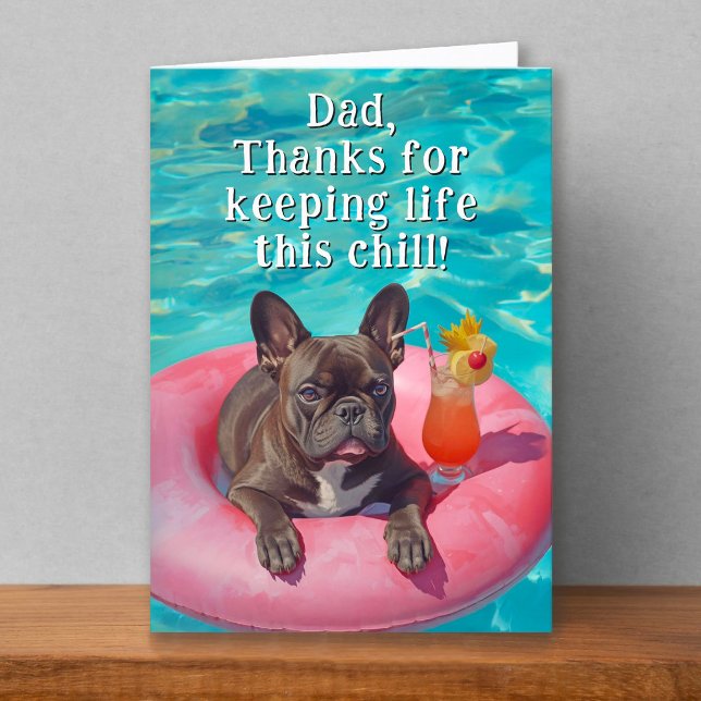 Carte T-shirt drôle de Bouledogue Français pour la Fête  (Créateur téléchargé)