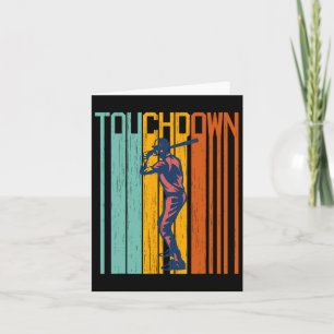 Carte T-shirt drôle de football de baseball Touchdown mé