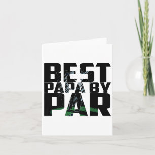 Carte T-shirt drôle de golf pour la fête des pères par P