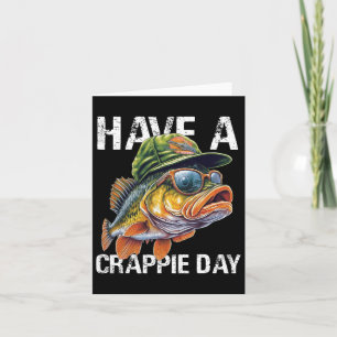 Carte T-shirt drôle de pêche pour papa, bonne journée Cr