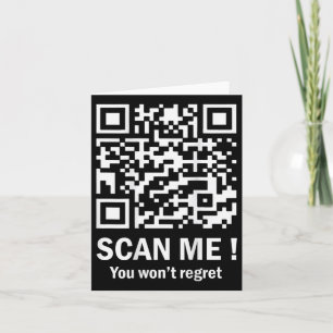 Carte T-shirt drôle Qr Scan Me Trump 4547 Trump code dan
