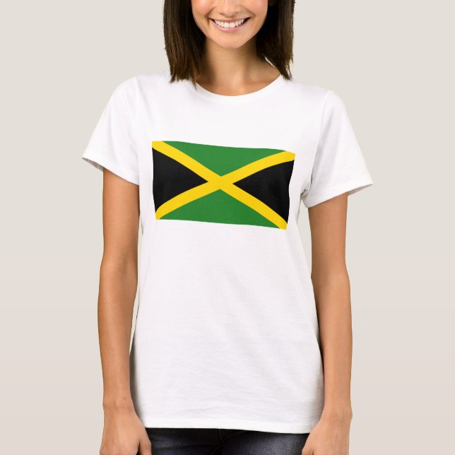 Carte T-Shirt du drapeau jamaïcain (Devant)