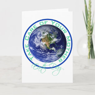 Carte T-shirt Earth Day Prenez Soin De Votre Mère_1