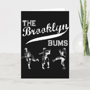 Carte T Shirt Fan de Baseball de New York Brooklyn Bums