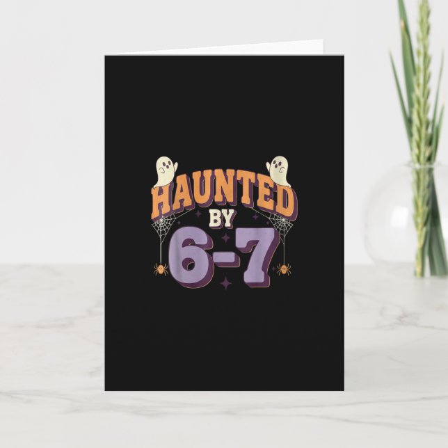 Carte T-shirt femme Haunted 67 Six Seven Meme  (Devant)