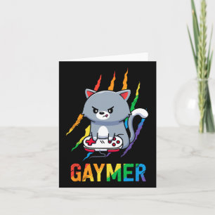 Carte T-shirt Fierté Chat Lgbt Gif Amoureux Jeu Vidéo Ar