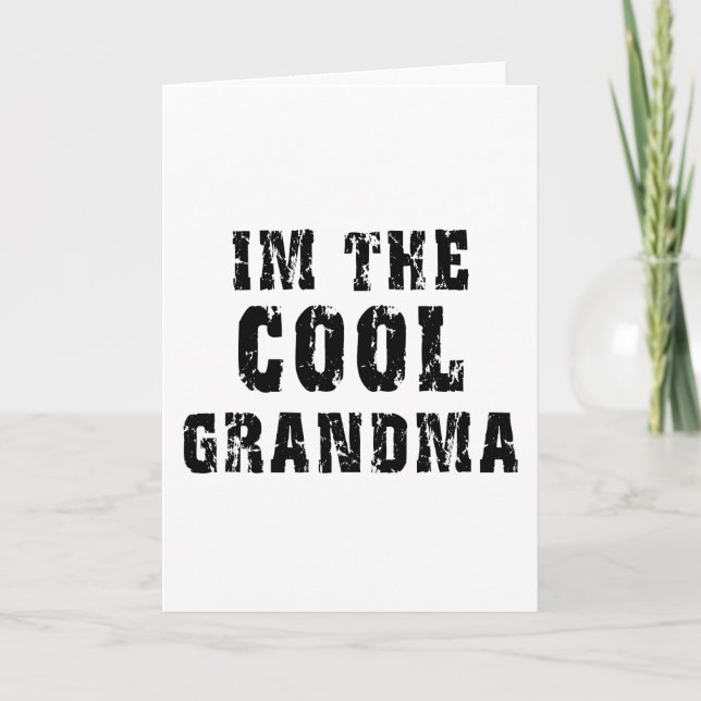 Carte T-shirt frais de grand-maman (Devant)