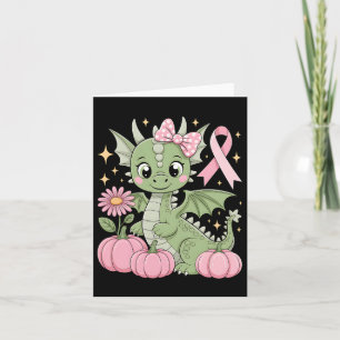Carte T-shirt Halloween Citrouille Cancer du Sein Dragon