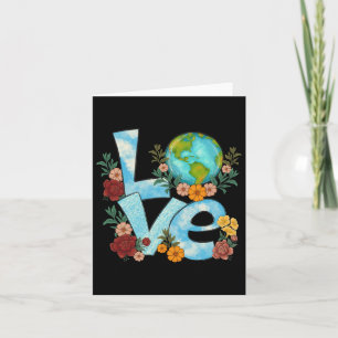 Carte T-shirt Jour de la Terre Enseignant Environnement