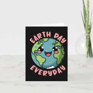 Carte T-shirt Jour de la Terre Enseignant Jour de l'envi