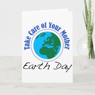 Carte T Shirt Jour De La Terre Prends Soin De Ta Mère_2