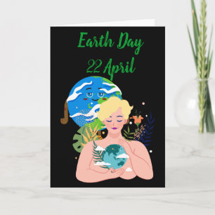 Carte T Shirt Jour de la Terre Verte_1