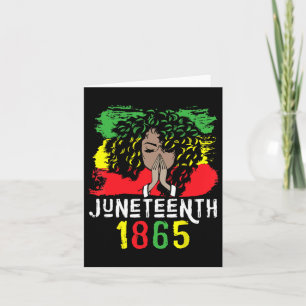 Carte T-shirt Juneteenth 1865 Jour de la liberté Femmes