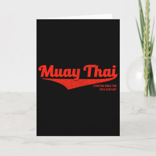 Carte T-shirt Muay Thai Kickboxing en détresse, Mma Bjj,