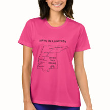 Carte T-shirt Natchez Trace Route