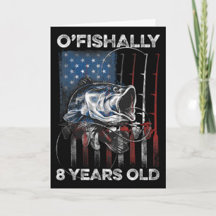 Carte T-shirt Officiellement 8 Ans 8ème Anniversaire Pêc