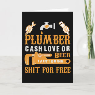 Carte T-shirt plombier
