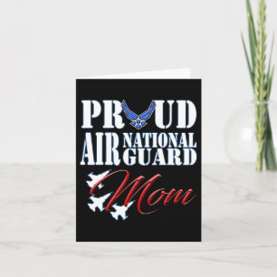 Carte T-shirt pour maman fière de la Garde nationale aér