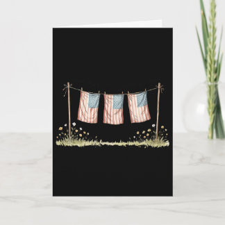 Carte T-shirt Retriever doré merica Chiots patriotiques