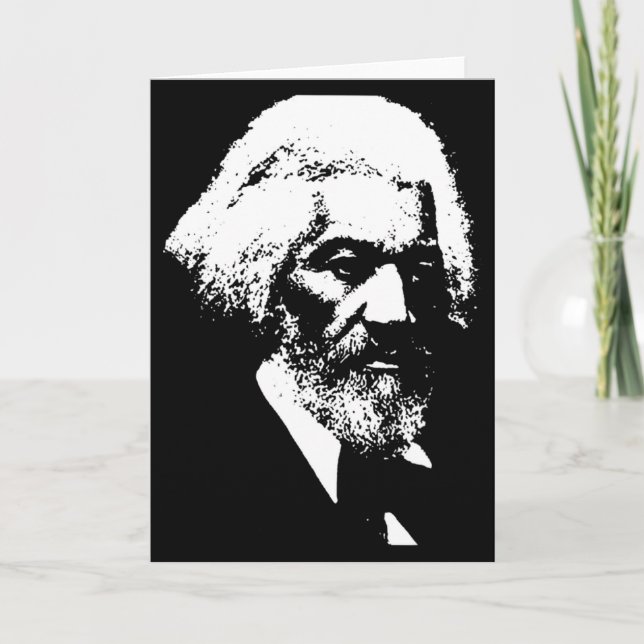 Carte T-shirt silhouette Frederick Dougl Mois de l'histo (Devant)