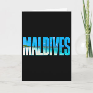 Carte T Shirt Souvenir Maldives Pour Couple Ou Famille S