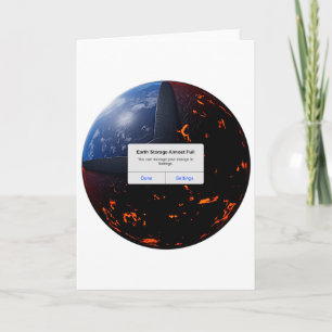 Carte T Shirt Stockage de la Terre Presque Plein 