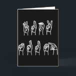 Carte T-shirt subtil anti-trump langage des signes Asl<br><div class="desc">T-shirt subtil anti-trump langage des signes Asl</div>