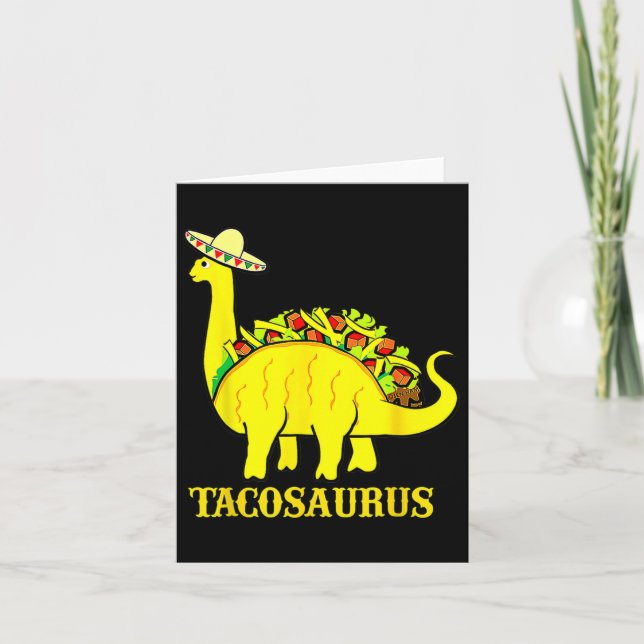 Carte T-Shirt Tacosaurus Cinco De Mayo Dinosaure drôle d (Devant)