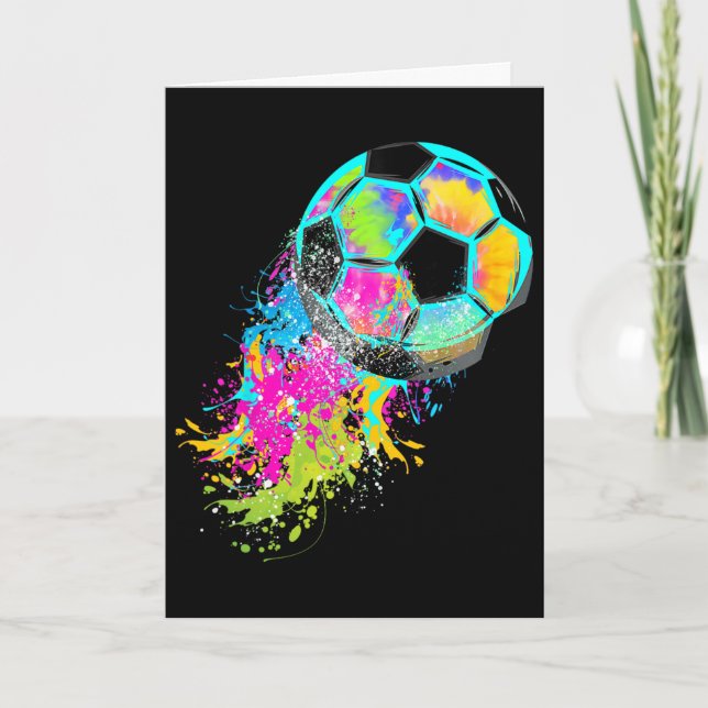 Carte T-shirt Tie and Dye de foot Ll  (Devant)