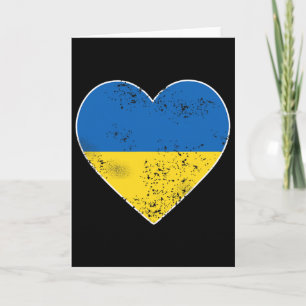 Carte T Shirt Ukraine Pour Hommes Femmes Cœur Drapeau Uk