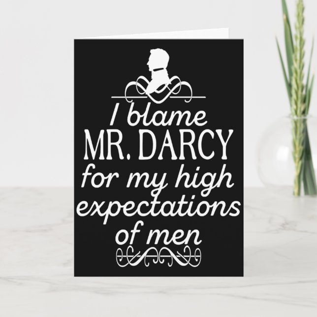 Carte T Shirte de citations drôles de Jane Austen Mr Dar (Devant)