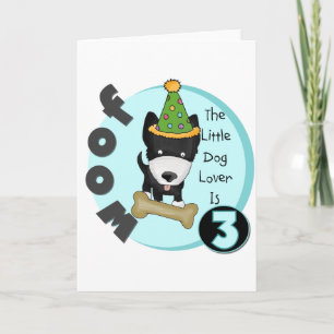 Carte T-shirts et cadeaux Amoureux de les chiens 3e anni