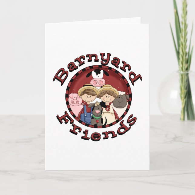 Carte T-shirts et cadeaux Barnyard Friends (Devant)