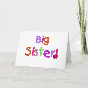 Carte T-shirts et cadeaux Big Sister