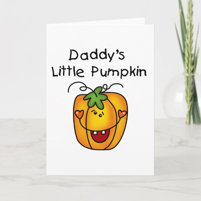 Carte T-shirts et cadeaux de papa's Little Citrouille (Devant)