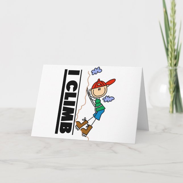 Carte T-shirts et cadeaux d'Escalades de roche (Devant)