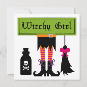 Carte T-shirts et cadeaux d'Halloween Witchy Girl