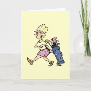 Carte T-shirts et cadeaux Lady Golfer
