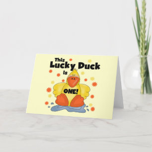 Carte T-shirts et cadeaux Lucky Duck 1er Anniversaire
