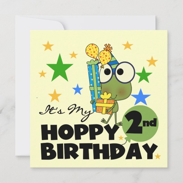 Carte T-shirts et cadeaux pour le 2e anniversaire de la  (Devant)