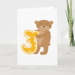 Carte T-shirts et cadeaux pour le 3e anniversaire de l'o