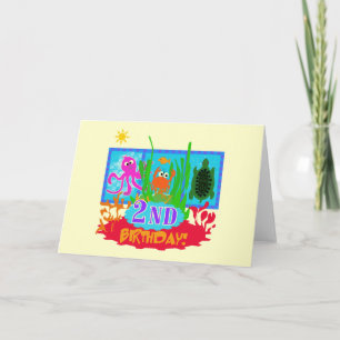 Carte T-shirts et cadeaux sous-marins du 2ème anniversai
